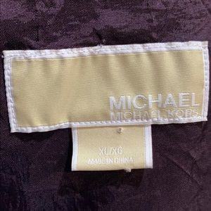 Mk burgundy satin rain jacket